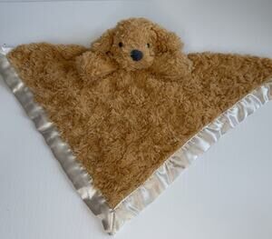 Cloud Island Brown Puppy Dog Lovey Security Blanket Satin Trim Target Doodle